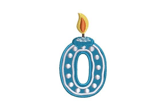 Birthday Candle Number 0 Embroidery Review