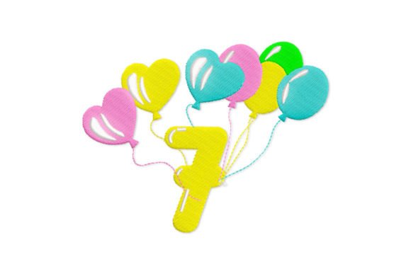 Birthday Number 7 Design Review for Business