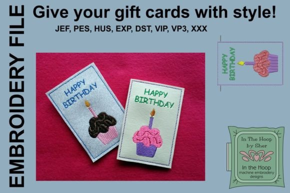 Cupcake Gift Card Holder: A Sweet Embroidery Review