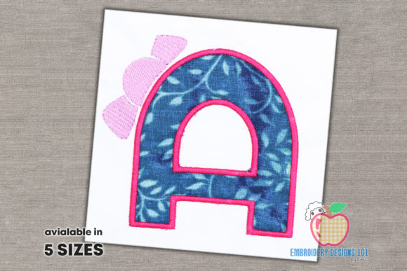 Letter a with Bow Applique Review for Boutique Apparel