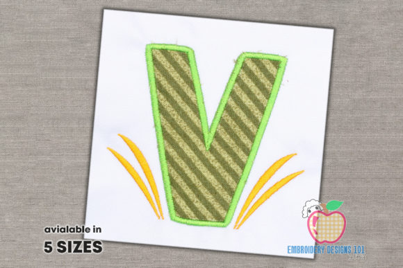 Letter a with Grass Applique Review