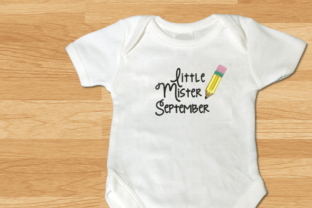 Little Mister September Pencil Applique Review