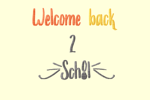 Welcome Back to School Embroidery Review